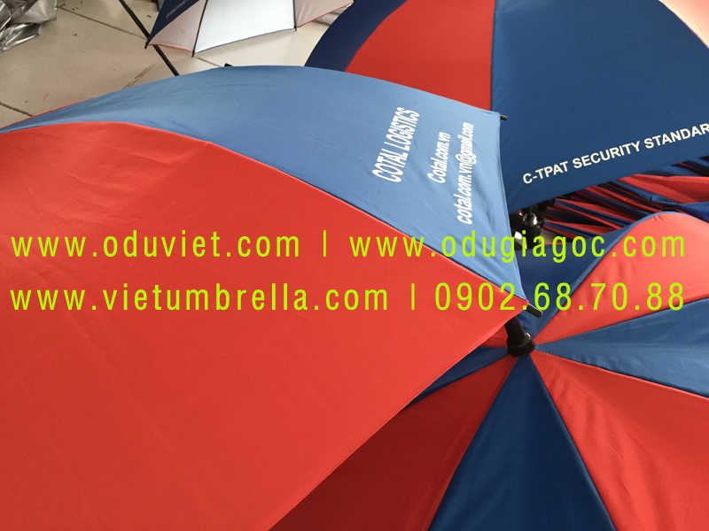 xưởng sản xuất ô dù cầm tay in logo quảng cáo
